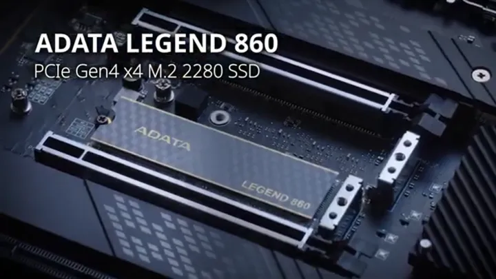 Adata SSD LEGEND 860 PCIE Gen4x4 M.2 2280 SSD (500GB / 1TB / 2TB) Solid State Drive with Heatsink