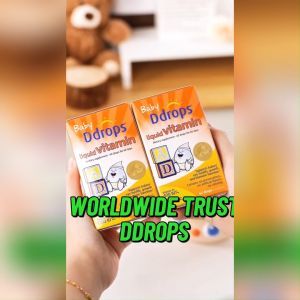 Ddrops Liquid Vitamin A 1200 IU & Vitamin D3 400 IU - For Baby 15 Days to 1 Year Supports Retinal Health vitamin d for kids Essential vitamins A and D for picky eaters( 1.7ml/60drops)