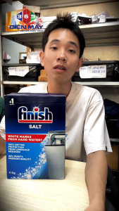 Finish – Muối chuyên dụng cho máy rửa bát – Ngăn cặn vôi – Giúp chén đĩa sạch bóng - Làm Mềm Nước & Khử Cặn Vôi - Bảo Vệ Đồ Rửa - Tăng Hiệu Suất Làm Sạch