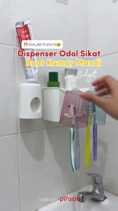 Rak Sikat Gigi Dispenser Odol: Organisasi Alat Mandi Skincare