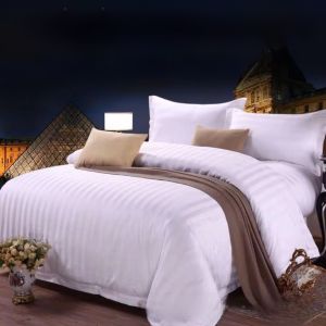 Pure White Cotton Hotel Standard Bedding Single Piece Quilt Coverlet Duvet Cover for Business Travelers Comfortable Sheets