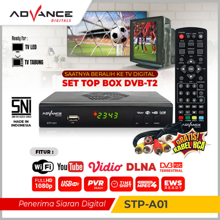 Advance Set Top Box TV Digital Penerima Siaran Digital Receiver Full HD