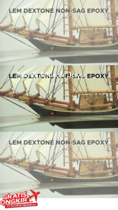 DEXTONE 170 gram Lem Epoxy Non-SAG Kaleng Kecil 2 Komponen Resin Hardener Kapal Perahu Bocor Dempul