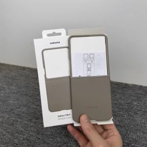 Samsung | Luxury Leather Case For Samsung Z Flip8 5G Slim Shockproof Back Cover Bumper Galaxy Z Flip 8 Matte Anti-fall Leather Phone Shell