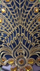 Renda bordir asesoris motif mahkota princess