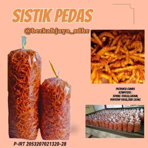 Cemilan Kering Enak Sistik Pedas Bawang isi 3kg