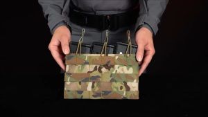 Tactical MOLLE Triple Open-Top Pouch for Outdoor & Survival Gear