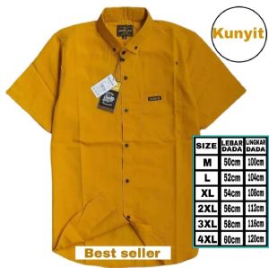 Bos Baju Kemeja Pria Polos Lengan Pendek / Kemeja laki-laki/ Kemeja Dewasa Pria Lengan Pendek Ecer & Grosir