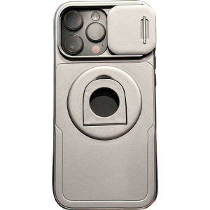 DAIMANG | Apple 16 17 15 Pro Max 14 Plus 13 Pro Full Cover Anti-Fall Frosted Rotatable Stand Magnetic Absorption Phone Case Unique And Good Looking