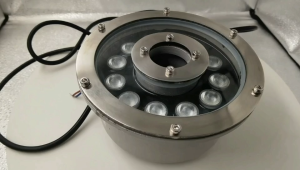 12V/24V IP68 RGB LED Underwater Light Waterproof Swimming Pool Garden Fountain Pool Lighting Spotlight Decor 12w 18w with 2M cable