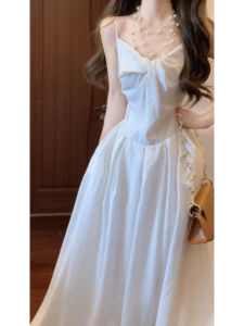 SUSIEYUAN | Đầm Dài Quai Đeo Phong Cách Tiên NỮ Elegance Mùa Hè
