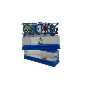 Bandai | One Piece Luffy Sitting Statue Logo Base and Ship Display Box Anime Collection Model Desktop Decoration and Fan Collection Gifts