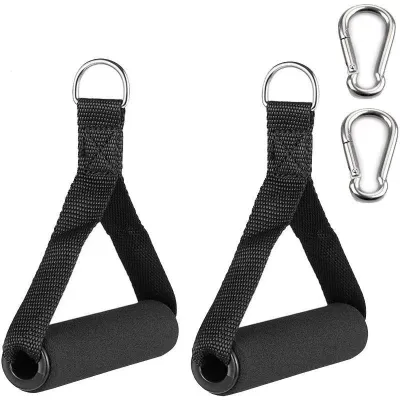 Tay Cầm Tập Gym Bằng Xốp Siêu Rộng Dành Cho Crossfit Nâng Tạ Kéo Tạ Phụ Kiện Tập Luyện Chịu Lực Cao Có Vòng D Dùng Cho Cáp Và Ống Tập Thể Dục