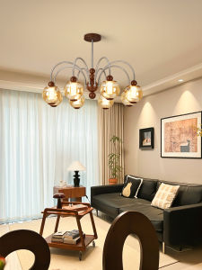 NSWR | Elegant Bamboo Shadow Chandelier for Living Room and Bedroom