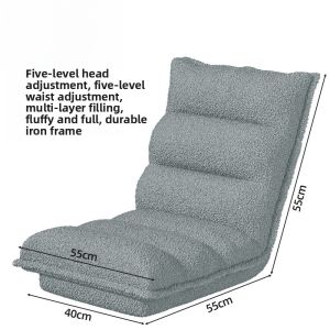 Adjustable Lazy Sofa Window Chair Single Person Foldable Casual Tatami Lounge Chair Can Lie Can Sleep Living Room Recliner