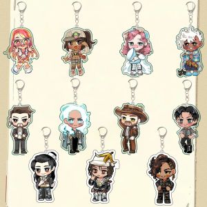Bandai | For Date Everything Abel Volt Eddie Dorian Mateo Betty Shelley Skylar Acrylic Keychain Custom Cartoons Backpack Pendant Gift