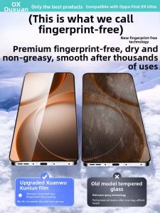 OUXUAN | For oppo Phone Models Full-Screen Anti-Drop Privacy Protection Tempered Glass Screen Protector