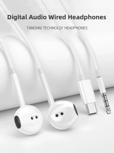 Original Digital Audio Earphones with Type-C Interface In-Ear Suitable for Huawei Xiaomi Wired Headsets Customizable Noise Reduction