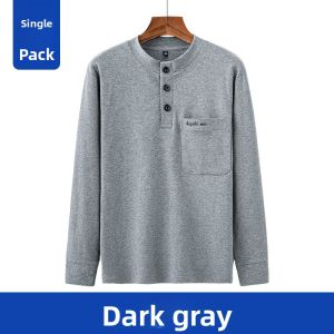 TIANJIANG | Spring & Autumn Lightweight Cotton Underwear Long Sleeve T-shirt for Elderly Men