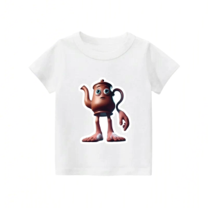 Kaos anak uniseks laki laki baju tshirt anak usia 2-12th cowok cewek atasan lengan pendek gambar anomali tatata sahur