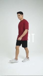 Forest Premium Weight Air-Cotton 220gsm Oversized Round Neck Tee T Shirt Men | Baju T Shirt Lelaki - 23985