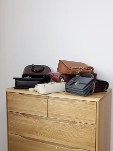 6 Pocket Bag Shoe Storage Wardrobe Hand Bag Organizer Cupboard Closet Hanger Tempat Simpanan Beg Almari 立体双面六层包包挂袋