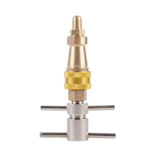 1/4 Inch Refrigerator Quick Connector Refrigerator Quick Connection Tool Brass Coupling for Cooling System and Freezers