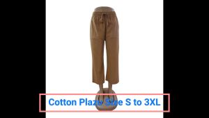 Ladies Cotton Plazu (Size: S to 3XL) Good Quality Kain