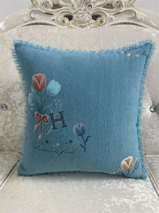 Áo Gối Sofa Vuông Scandinavia Sang Trọng Vỏ Vải Lông Nhung Ghế Sofa Phòng Khách Lưng Ghế Bộ Sưu Tập Mùa Hè 2024