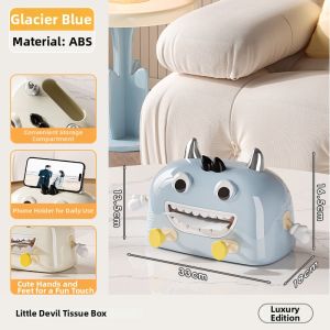 Cream Style Monster Design Home Multifunction Paper Tissue Box