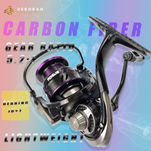 รอกสปินนิ่ง | คาร์บอนหน้าจอการพับภาพความสว่างสูงน้ำหนักเบา | อัตราทดเกียร์5.2:1 | พลังลากสูงสุด10-20กก. | แบริ่งสแตนเลส10 + 1 | ขนาดรีล2000S/3000S