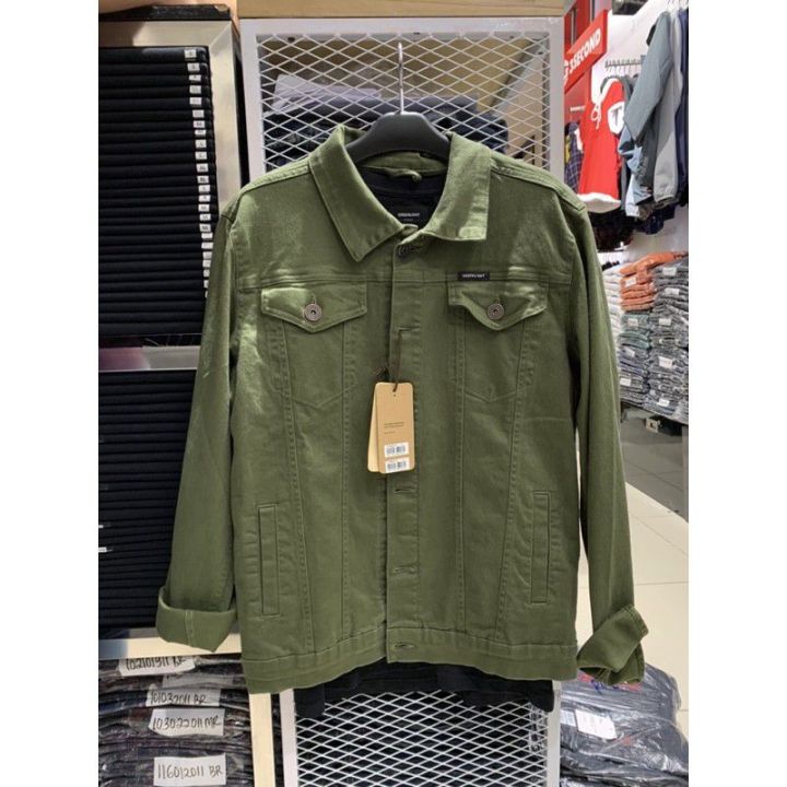 JAKET JEANS HIJAU GREENLIGHT TERBARU DAN ORIGINAL Jaket Casual