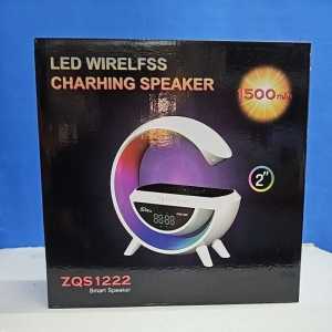 ☆HOT ITEM☆ZQS1222 LED WIRELESS CHARGING SMART BLUETOOTH SPEAKER and LCD CLOCK