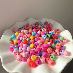 30Pcs/Bag Mini Cute Hair Claws Clips For Girls Baby Colorful Hairpin Cartoon Rabbit Flower Crown Star Hair Clips Children Clamp