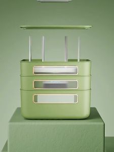 Wifi Wireless Router Cable Modern Box Storage Organizer Collapsible 2 Colors Space-saving Modern Wind Home Storage