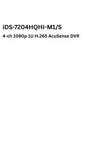 DVR Turbo Hikvision 4CH H265+Pro iDS-7204HQHI-M1/S Accusense Series