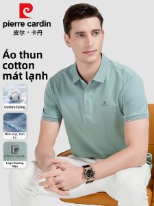 Pierre Cardin | Áo Polo Cổ Trụ Kẻ Bạc Pha Cotton Dành Cho Công Sở