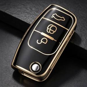 TPU Car Key Case Cover for Ford Fiesta Focus 2 C-Max Ecosport S-Max Fusion Mondeo Protected Keychain Auto Fob Bag