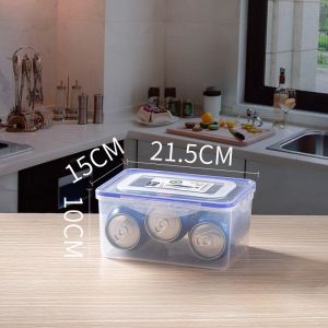 Large Capacity Sealed Rectangular Commercial Kimchi Box Food Preservation Container Freezer Storage Organizer Kitchen Essential
