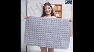 SG Non-Slip Bath Mat With Foot Reflexology Massage PVC Suction Cups Odorless Anti Slip Strong Suction