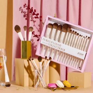 Bộ cọ trang điểm Jessup gồm 14 cọ trang điểm phấn nền phấn má hồng phấn mắt kẻ viền mắt kèm hộp quà tặng T329-G