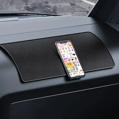 ISGTDRM Car Non Slip Mat Sticky Anti Slip PVC Pads Heat Resistant Car Dashboard Phone Sunglasses Holder Car Styling Lnterior