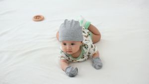 New Baby Romper 100%Cotton Short Sleeved Jumpsuit Solid Color Dinosaur Print Newborn Baby Clothes