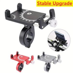 Universal Bike Phone Holder MTB Motorcycle E-Bike Handlebar Mount Anti-Slip Alloy Clip GPS Cycling Riding Accessories Fixed