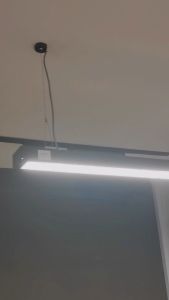 T8 Led Linear Pendant Light Double/Single Casing Office Hanging Light LED Fixture Dining Table Lampu Panjang