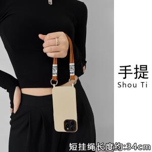 Couples Silicone Phone Case Crossbody Dual Hanging Hole Protection Green13 Soft Silicone Purple15 plus Wristband Handheld