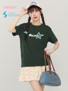 Gbiaior American Retro Letter Print Short Sleeve T-Shirt Women Summer New Style Half Sleeve Top Comfortable Cotton round Neck