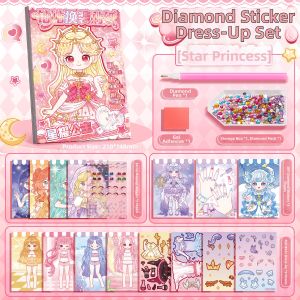 KABAXIONG | Cute Diamond Decorative Stickers for Girls DIY