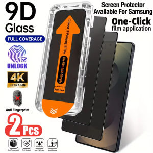 2-1PCS Dust Free Easy Installation Privacy Tempered Glass Screen Protector for Samsung Galaxy S26 S25 S24 Plus Ultra S23 S22 S21