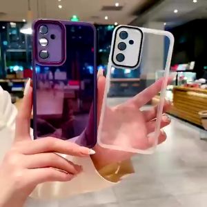 Softcase Samsung A05 A05s A04s A13 A23 A33 A53 A73 4G 5G Soft Case Shining Lens Chrome Metallic Transparant Color